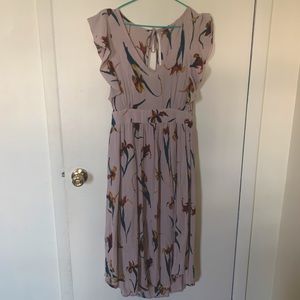 O’Niell Open Back Floral Midi Dress